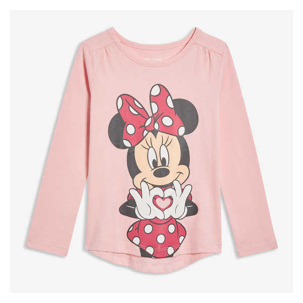 Disney Minnie Mouse Long Sleeve - Pastel Pink
